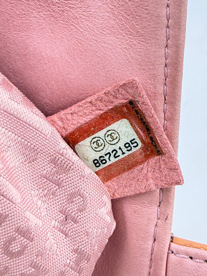 CHANEL Single Flap Camelia rose