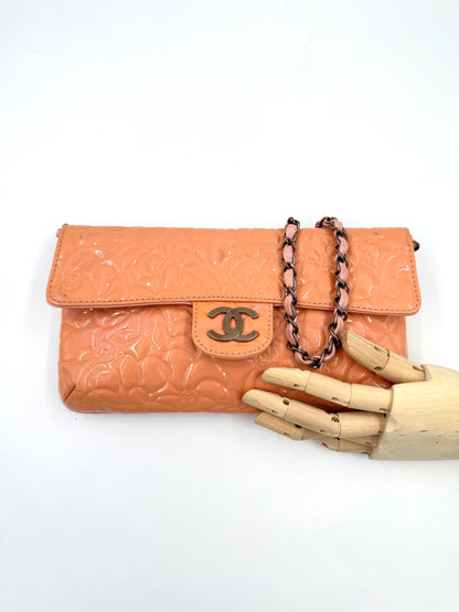 CHANEL Single Flap Camelia rose