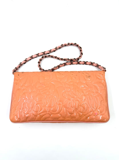 CHANEL Single Flap Camelia rose