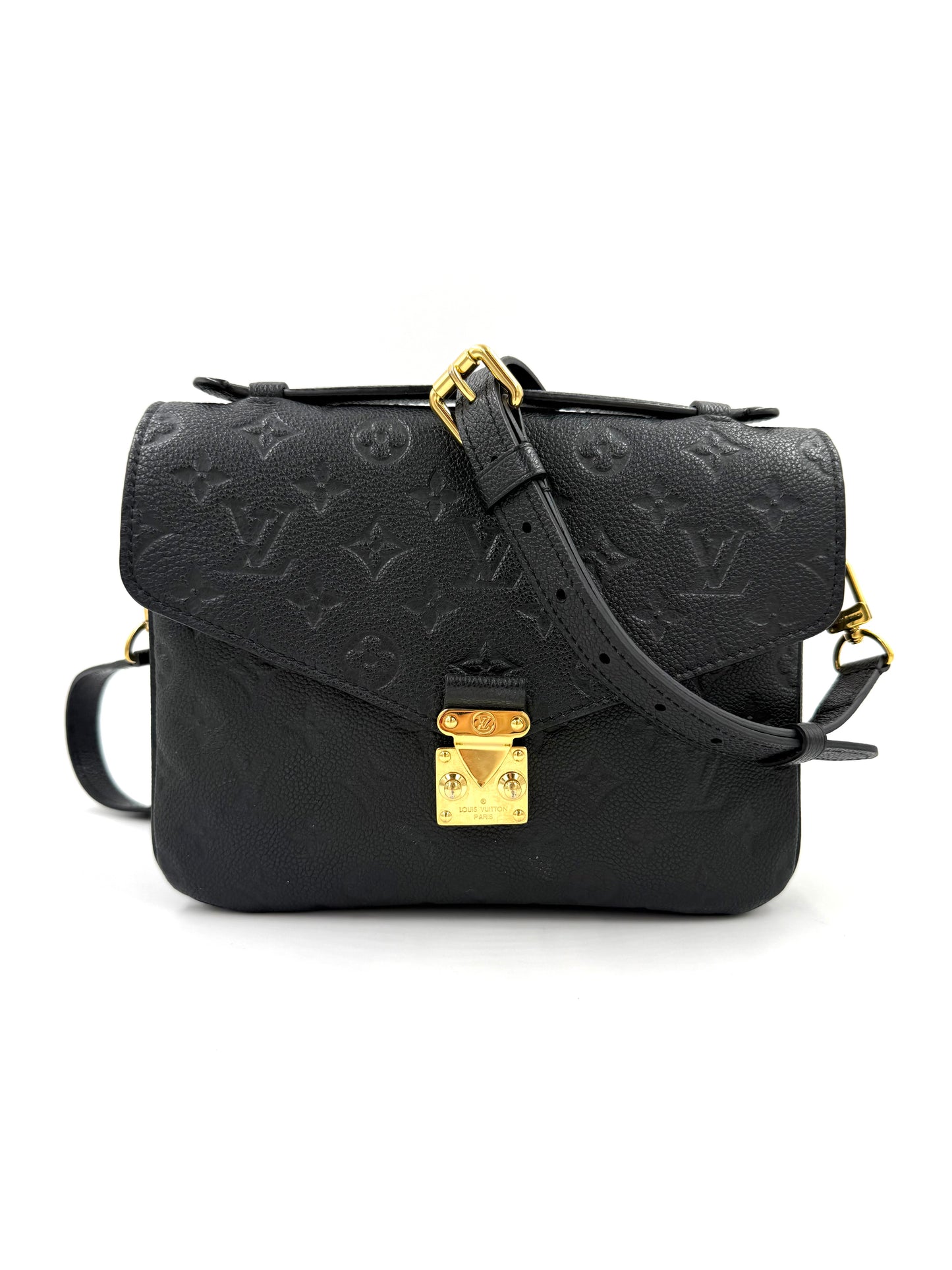 LOUIS VUITTON Pochette Metis Monogram Empreinte schwarz