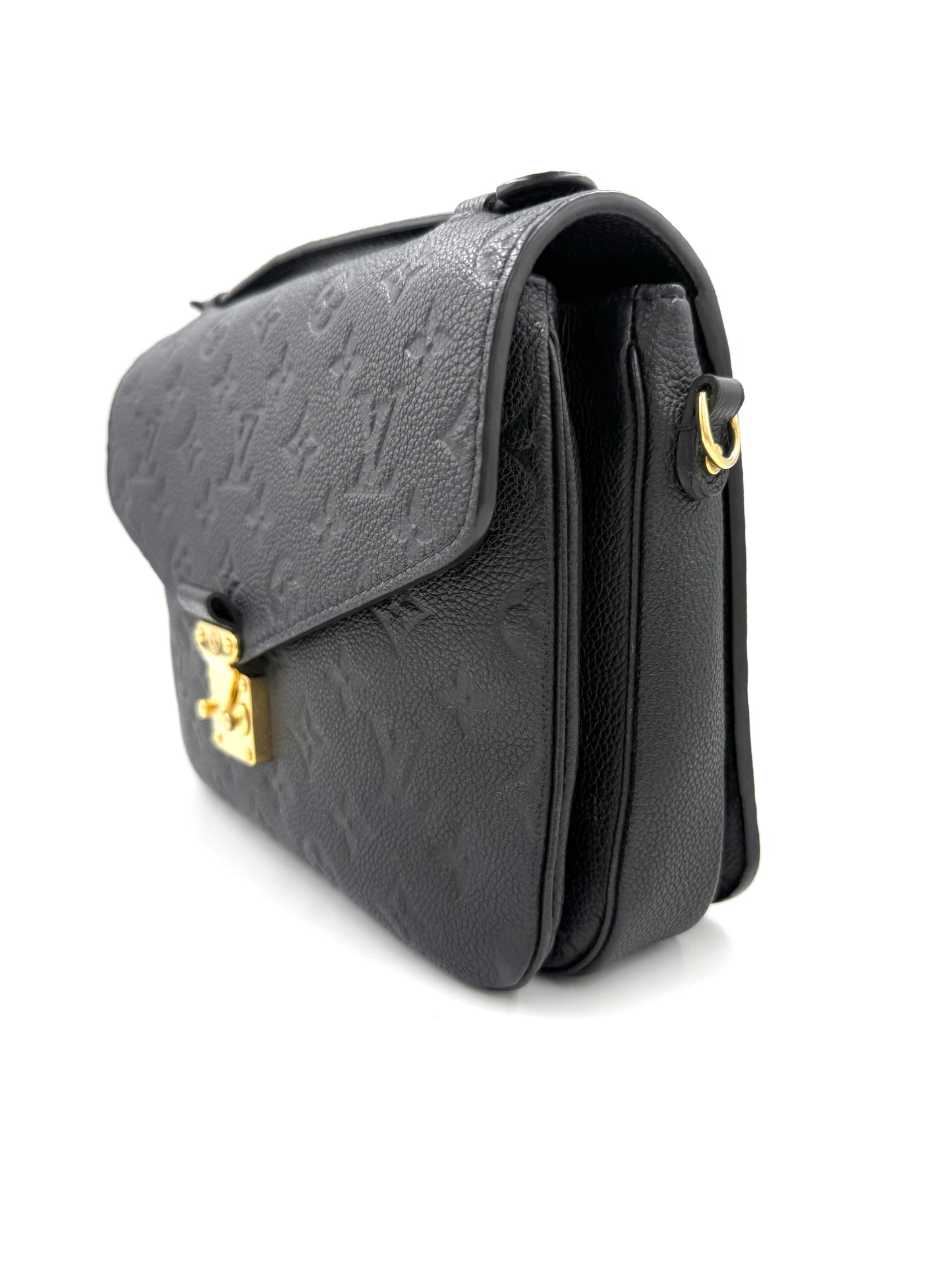 LOUIS VUITTON Pochette Metis Monogram Empreinte schwarz