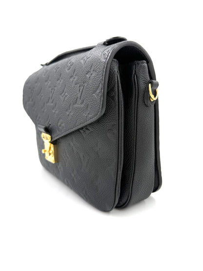 LOUIS VUITTON Pochette Metis Monogram Empreinte schwarz