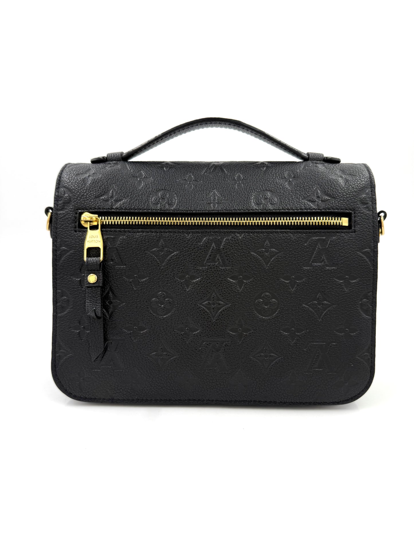 LOUIS VUITTON Pochette Metis Monogram Empreinte schwarz