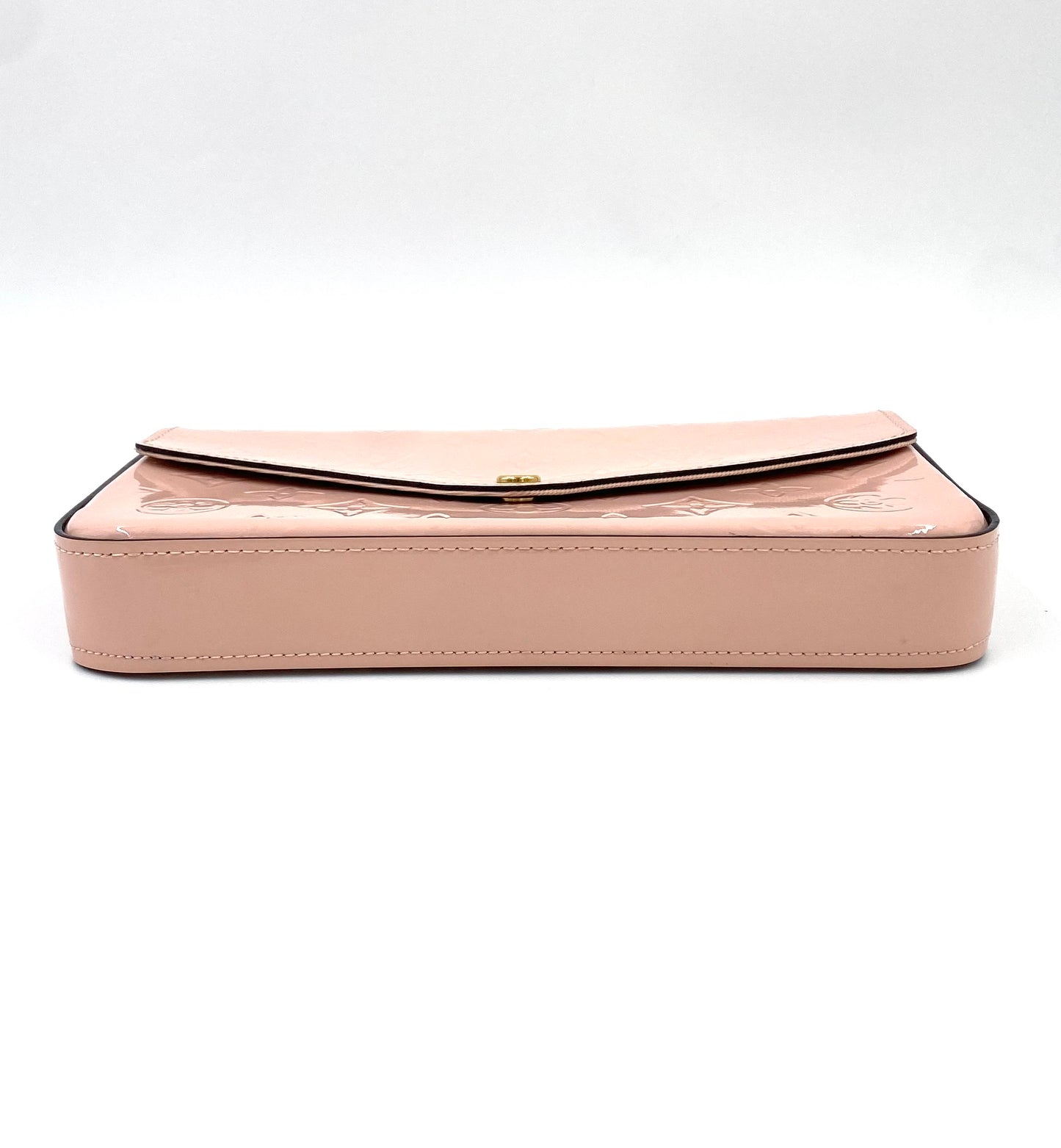 LOUIS VUITTON Pochette Felicie Monogram Vernis rose