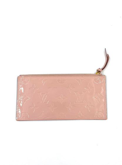 LOUIS VUITTON Pochette Felicie Monogram Vernis rose