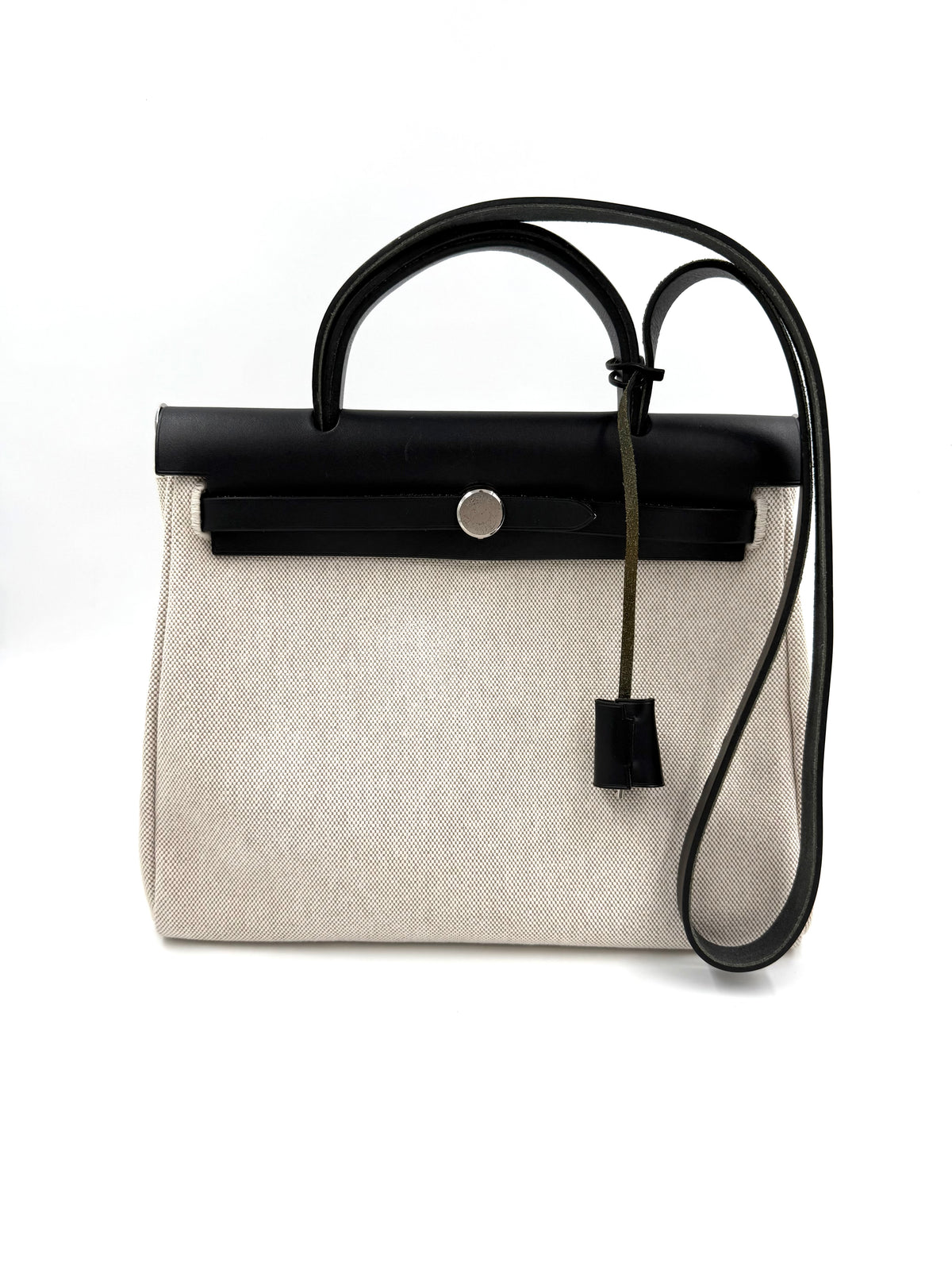HERMÈS Herbag 31 Beige Noir PHW