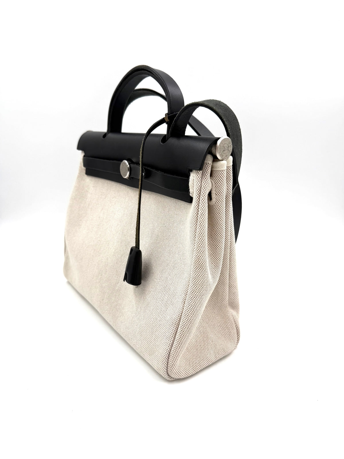 HERMÈS Herbag 31 Beige Noir PHW