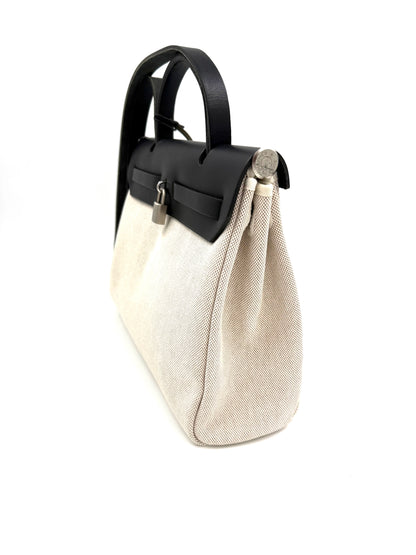 HERMÈS Herbag 31 Beige Noir PHW