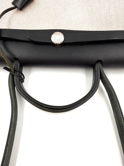 HERMÈS Herbag 31 Beige Noir PHW