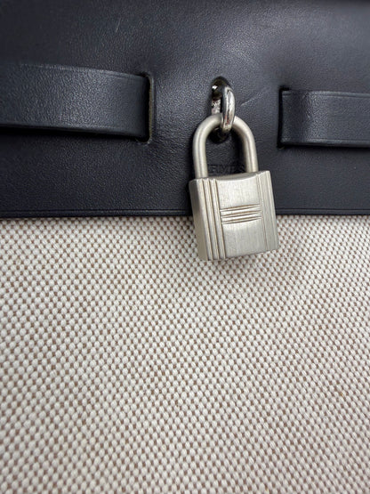 HERMÈS Herbag 31 Beige Noir PHW