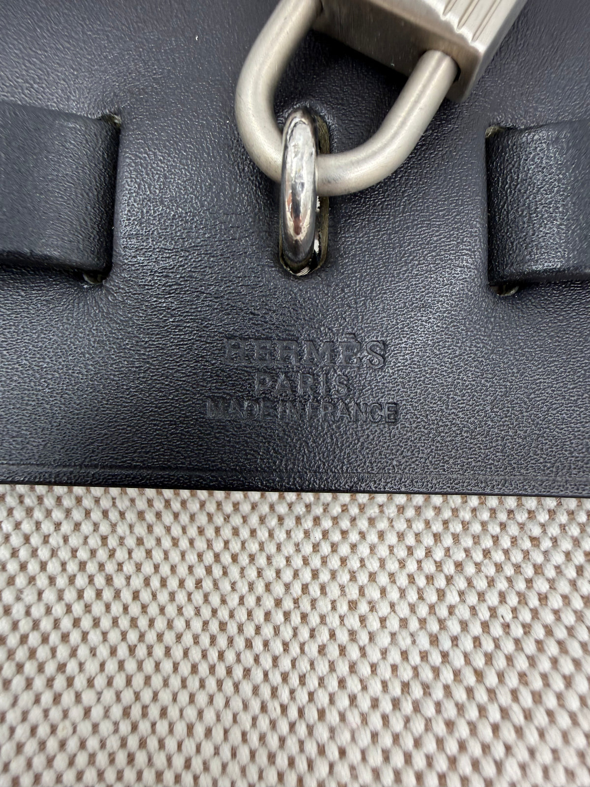 HERMÈS Herbag 31 Beige Noir PHW