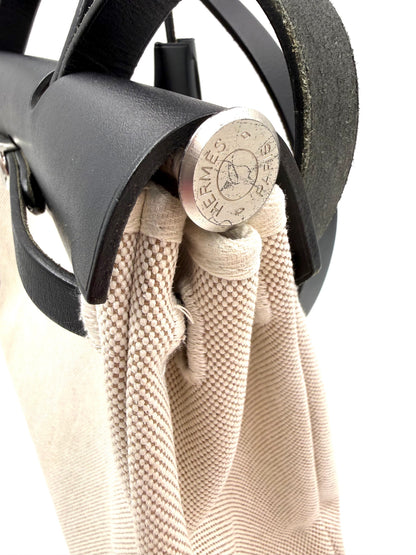 HERMÈS Herbag 31 Beige Noir PHW