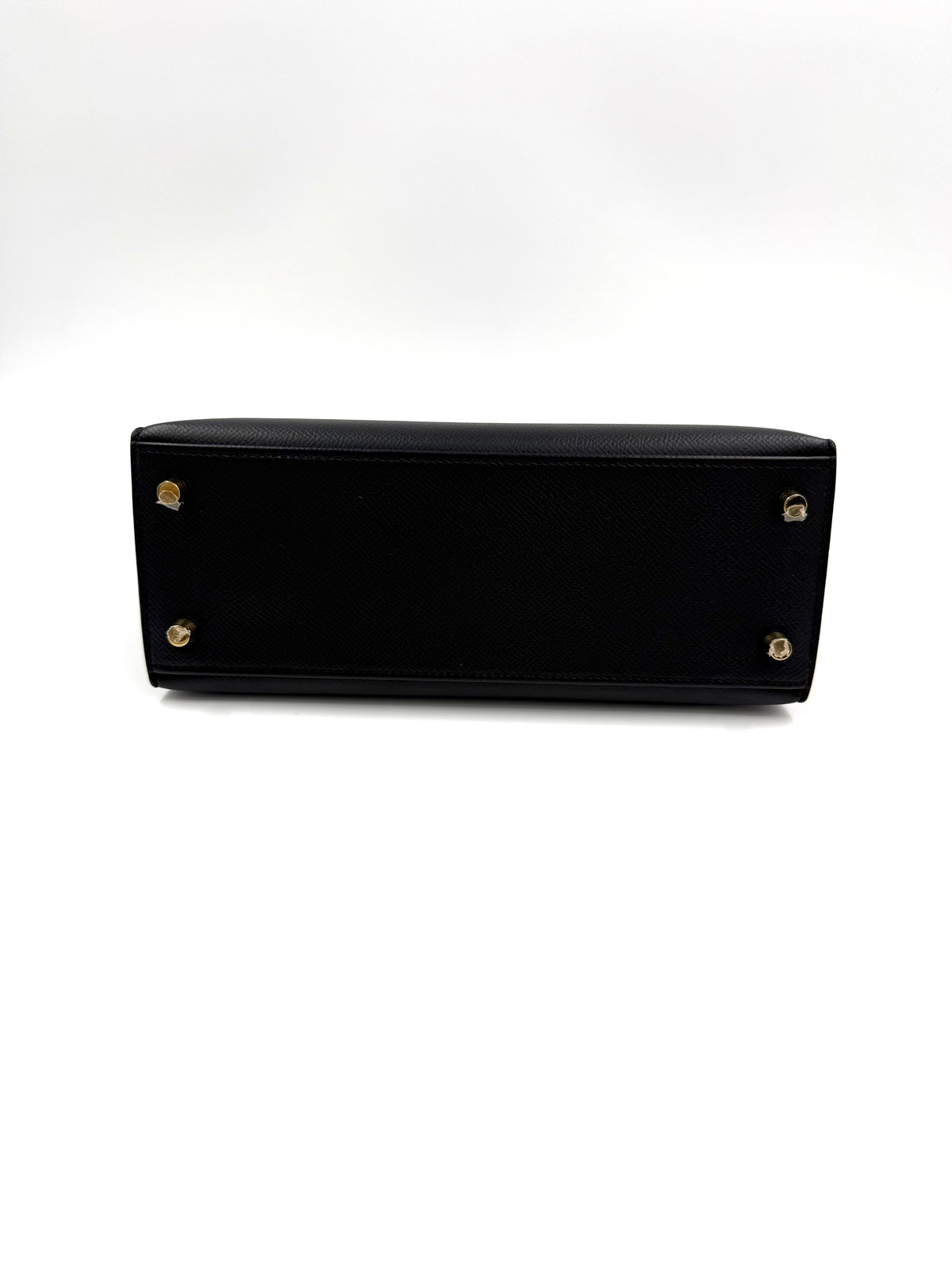 HERMÈS Kelly 25 Epsom Schwarz GHW
