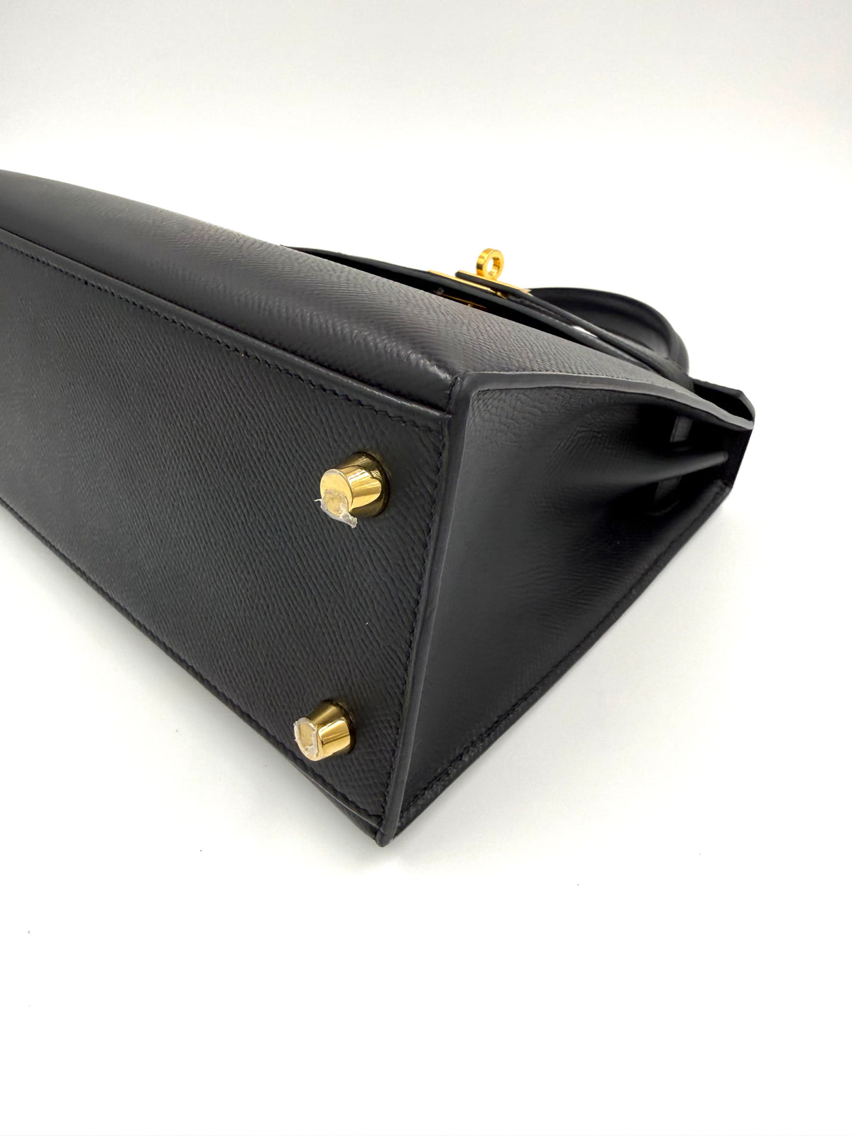 HERMÈS Kelly 25 Epsom Schwarz GHW