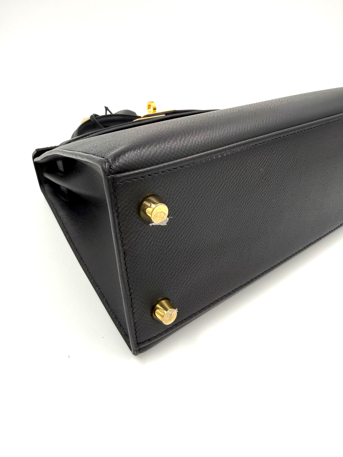 HERMÈS Kelly 25 Epsom Schwarz GHW