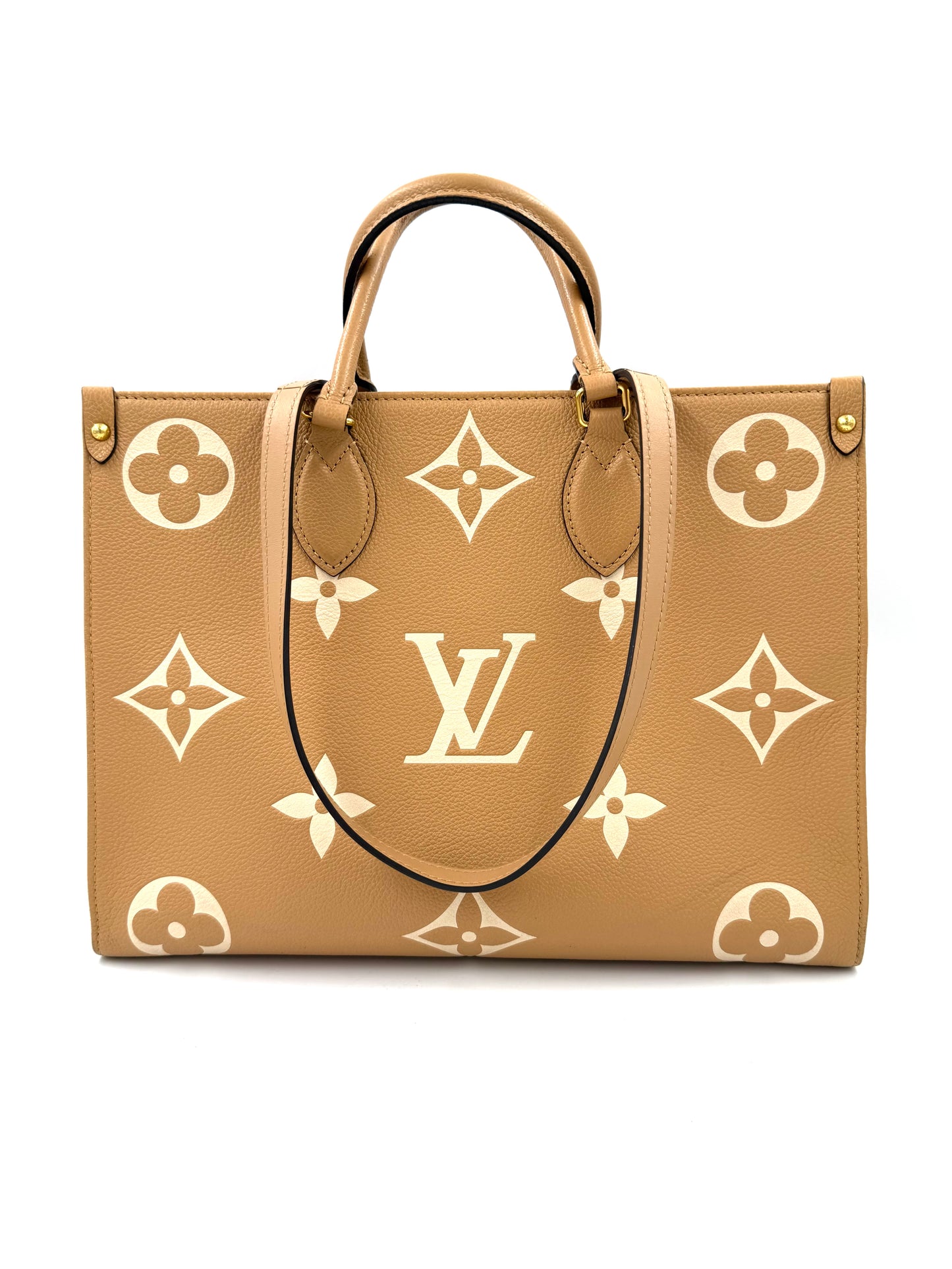 LOUIS VUITTON Onthego MM Bicolor beige