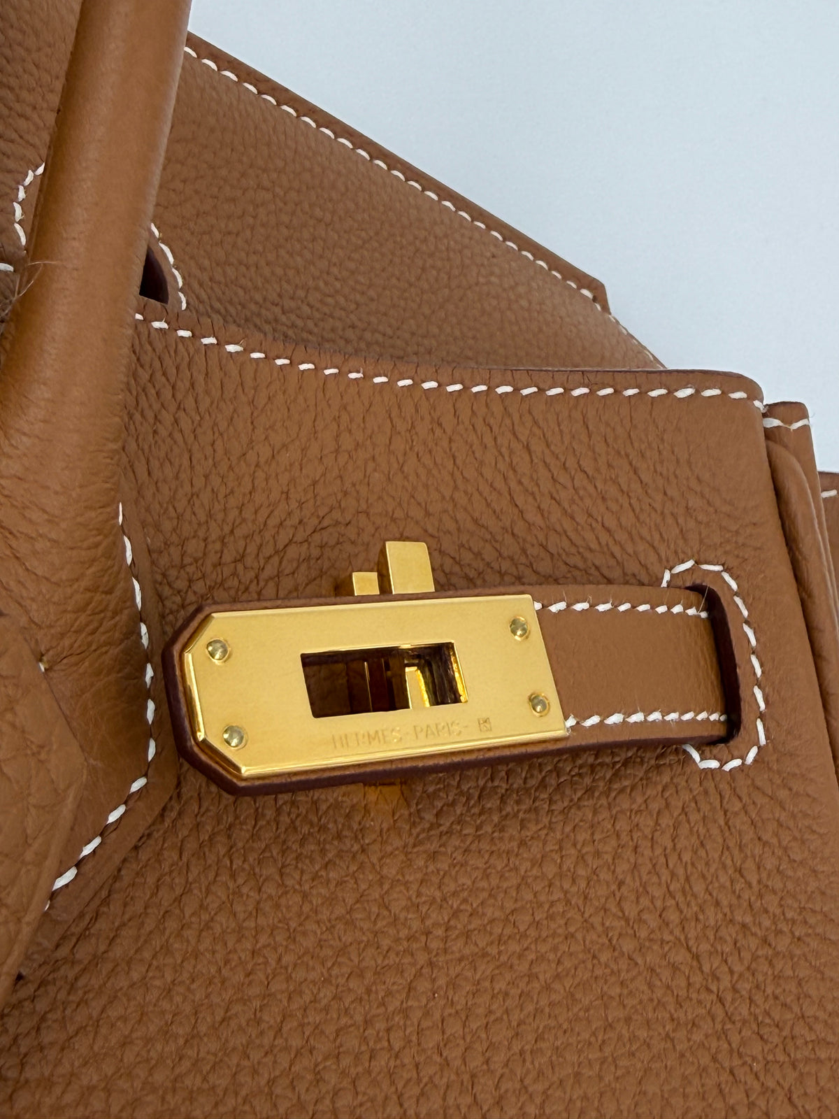 HERMÈS Birkin 25 Togo gold GHW