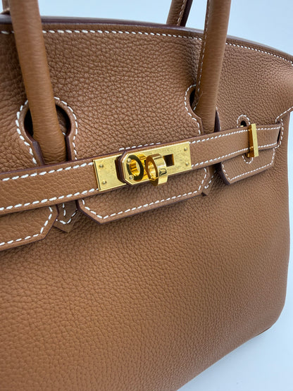 HERMÈS Birkin 25 Togo gold GHW