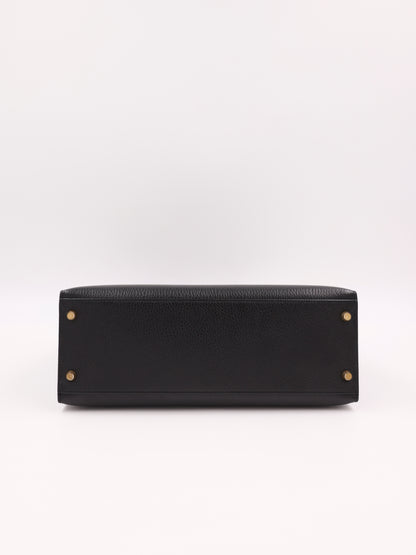 HERMÈS Kelly 32 schwarz GHW