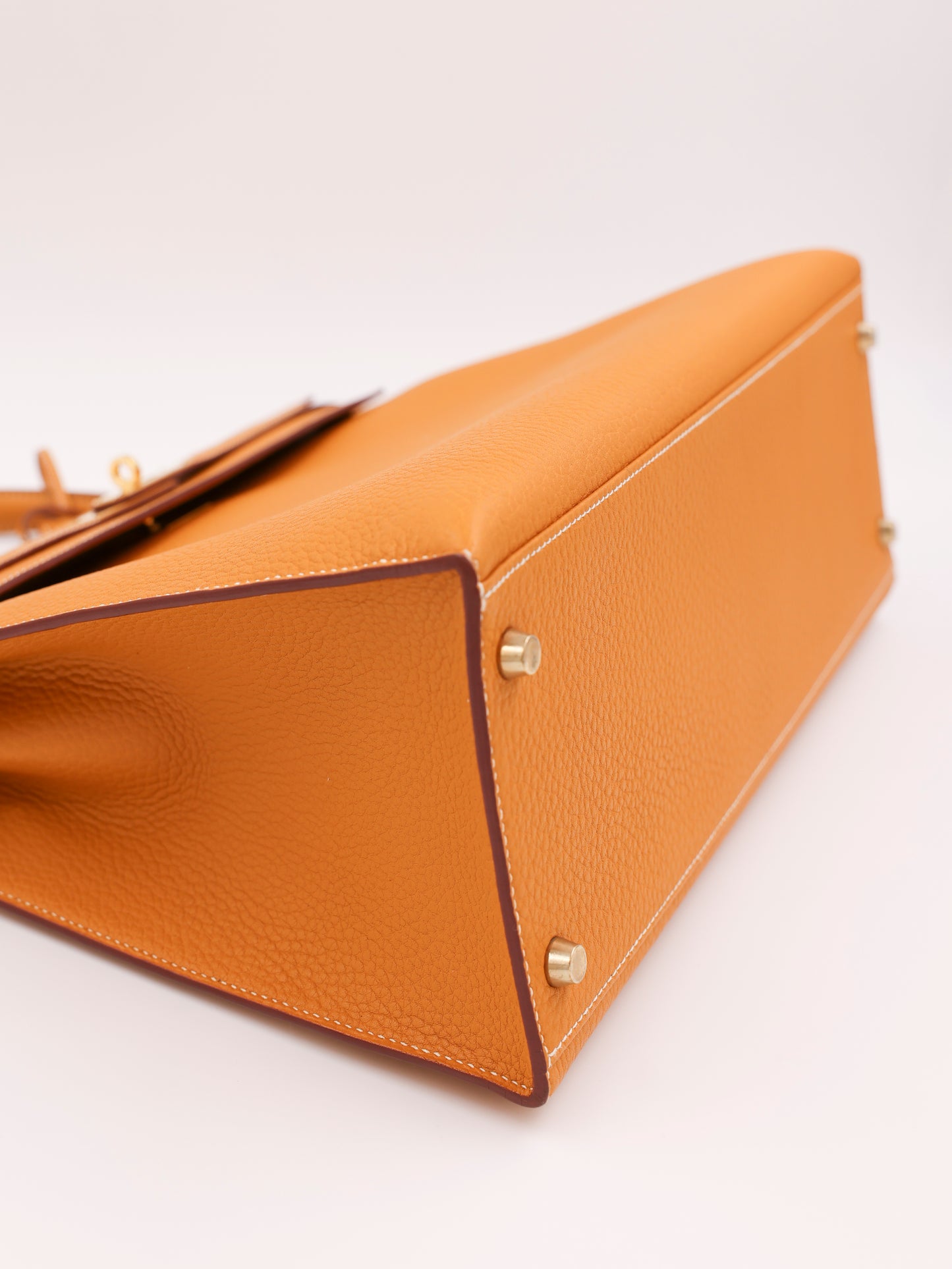 HERMÈS Kelly 35 senfgelb GHW