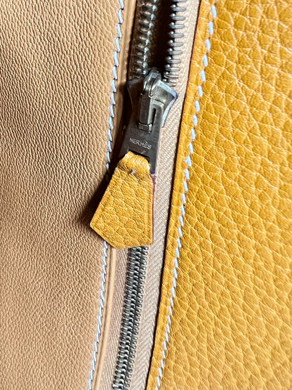 HERMÈS Kelly 35 senfgelb GHW