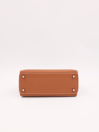HERMÈS Kelly 25 Retourne Togo Gold PHW
