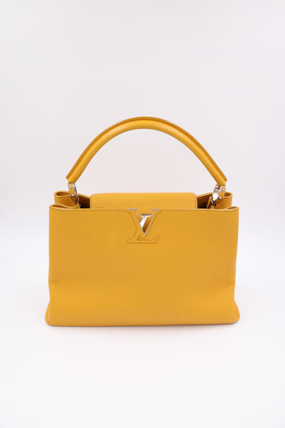LOUIS VUITTON Capucines MM Safran