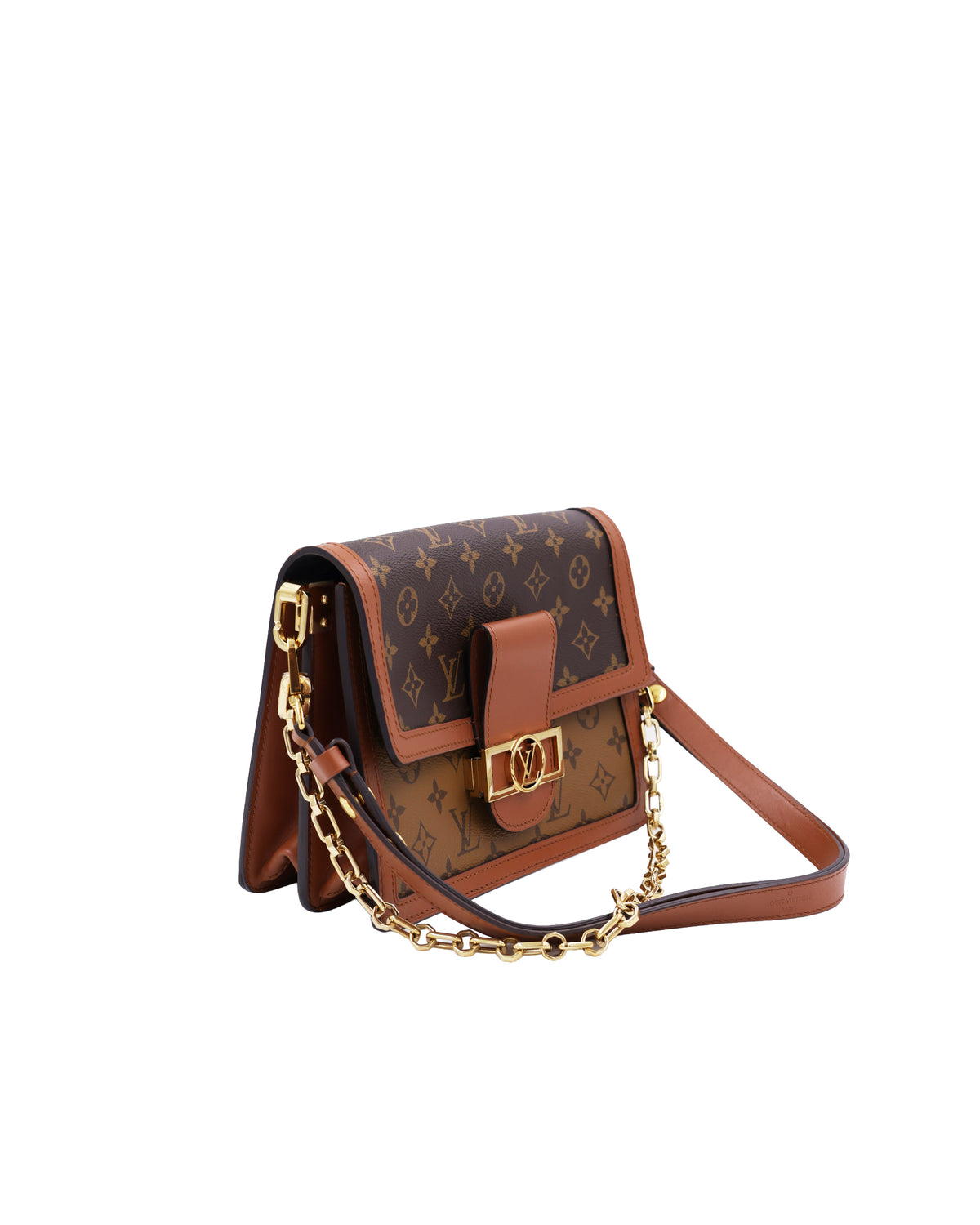 LOUIS VUITTON Dauphine MM Monogram Reverse, Designer-Handtasche aus zweiter Hand