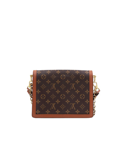 LOUIS VUITTON Dauphine MM Monogram Reverse, braune Designerhandtasche aus zweiter Hand