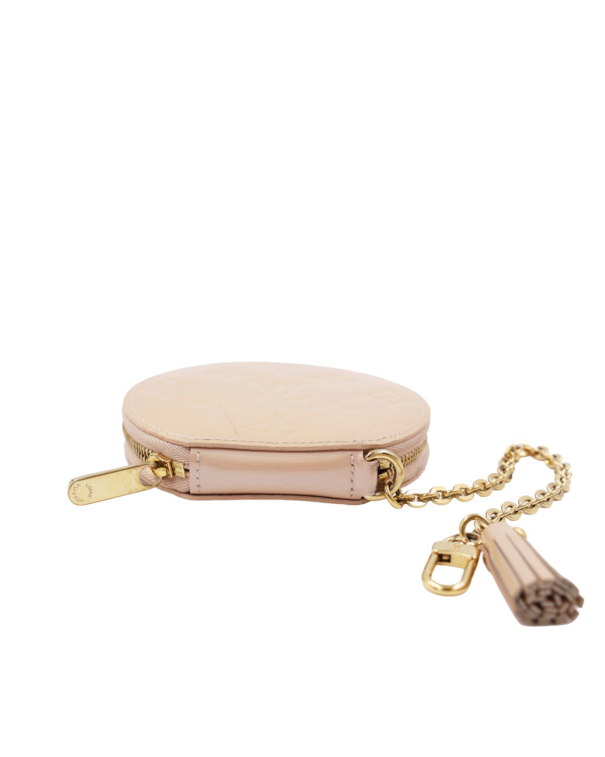 LOUIS VUITTON Round Coin Monogram Vernis