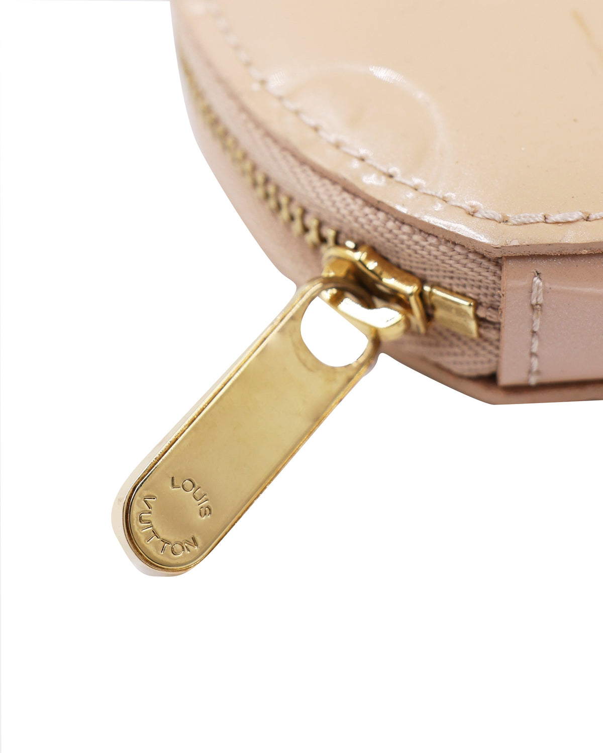 LOUIS VUITTON Round Coin Monogram Vernis