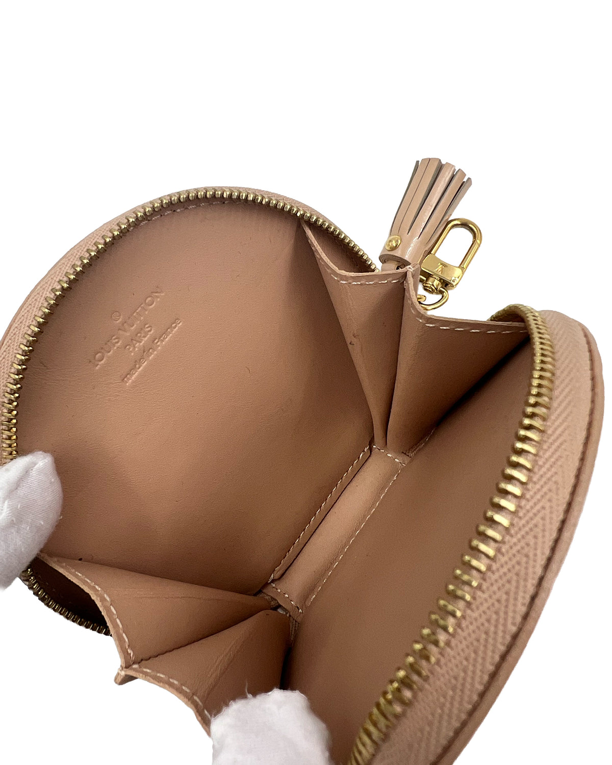 LOUIS VUITTON Round Coin Monogram Vernis