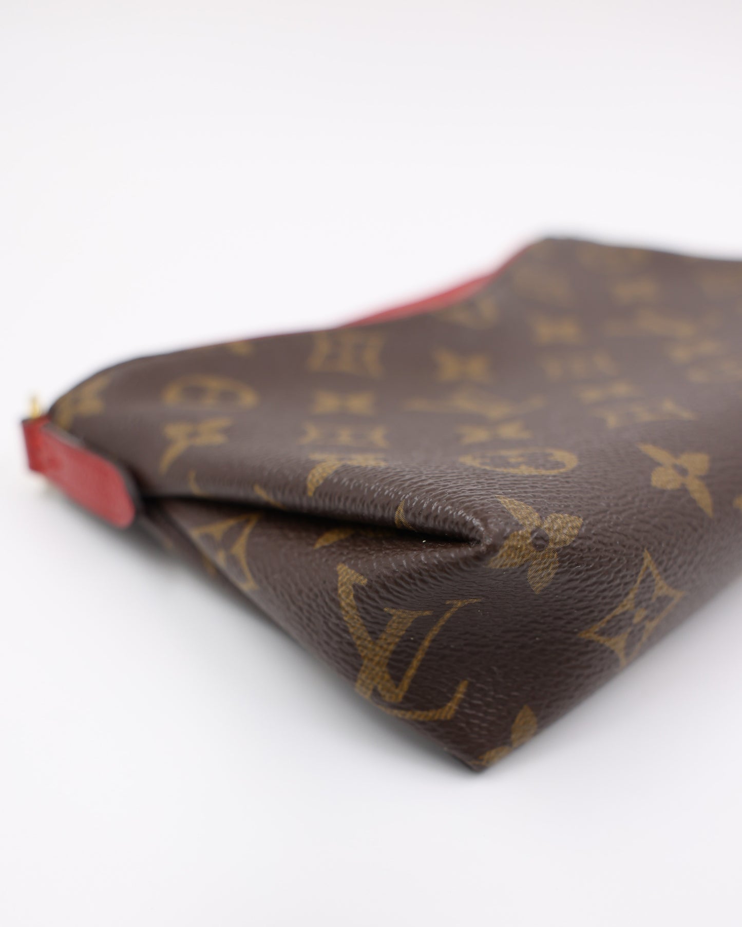LOUIS VUITTON Pallas Clutch Monogram Canvas Cerise
