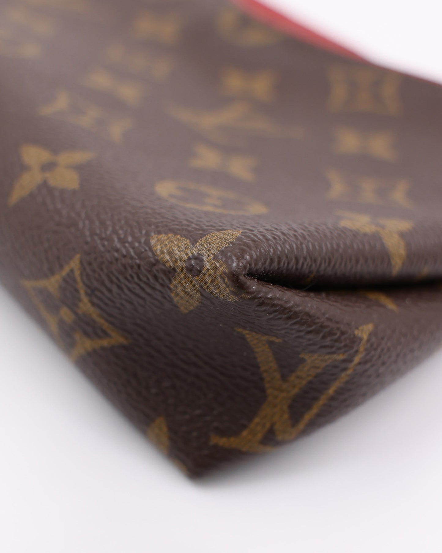 LOUIS VUITTON Pallas Clutch Monogram Canvas Cerise