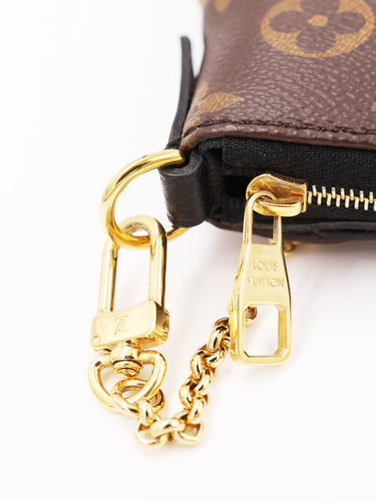 LOUIS VUITTON Pallas Clutch Monogram Canvas schwarz
