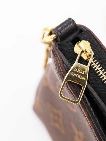 LOUIS VUITTON Pallas Clutch Monogram Canvas schwarz
