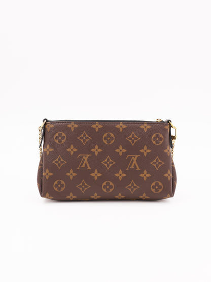 LOUIS VUITTON Pallas Clutch Monogram Canvas schwarz