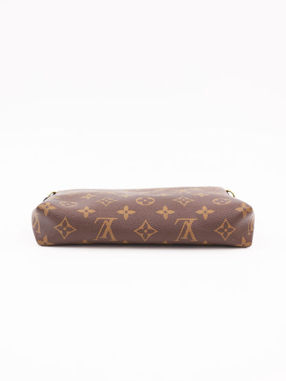 LOUIS VUITTON Pallas Clutch Monogram Canvas schwarz