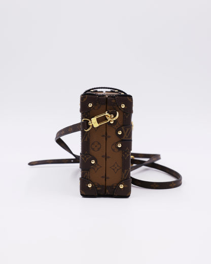 LOUIS VUITTON Petit Malle Monogram Reverse Designerhandtasche mit Monogramm und Schulterriemen