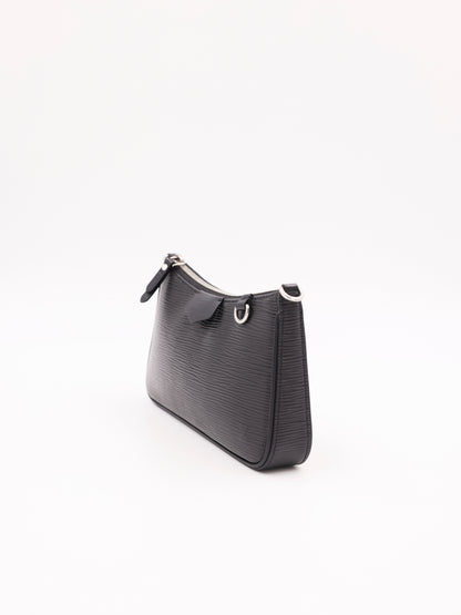 LOUIS VUITTON Easy Pouch On Strap Epi schwarz