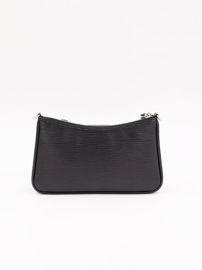 LOUIS VUITTON Easy Pouch On Strap Epi schwarz