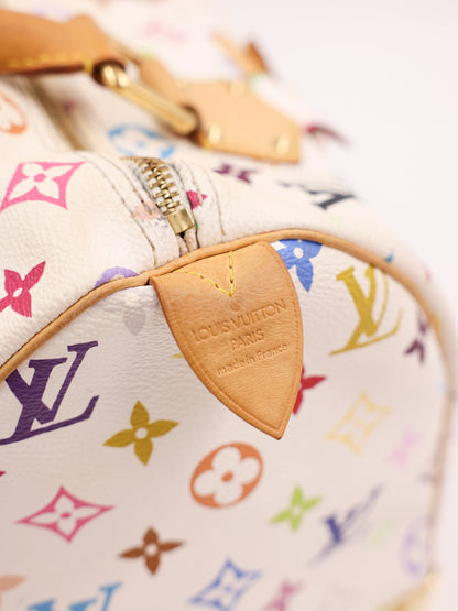 LOUIS VUITTON Speedy 30 Monogram Multicolor x Murakami