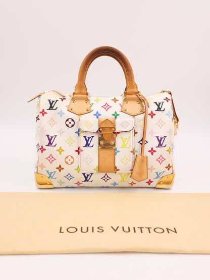 LOUIS VUITTON Speedy 30 Monogram Multicolor x Murakami