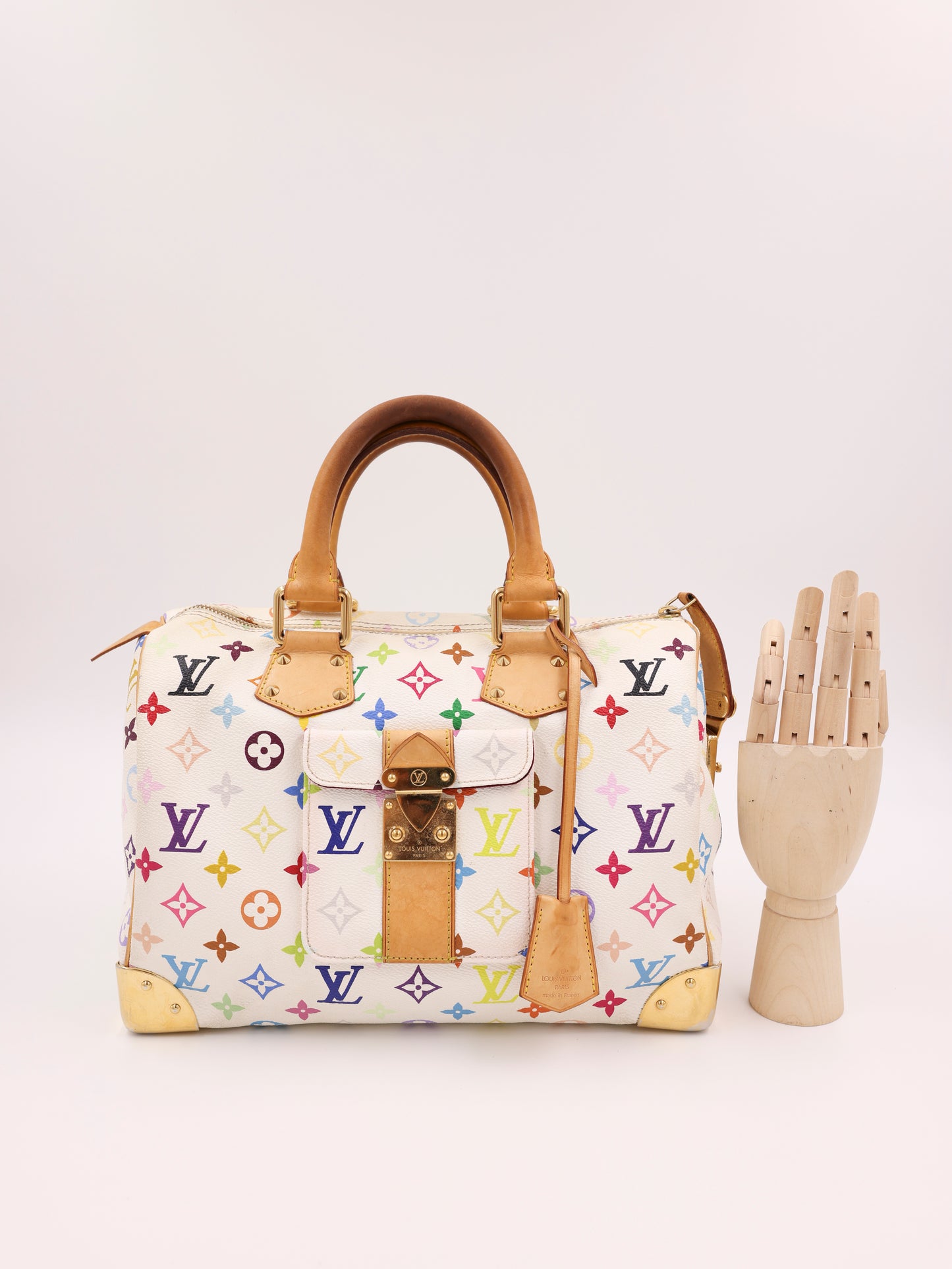 LOUIS VUITTON Speedy 30 Monogram Multicolor x Murakami