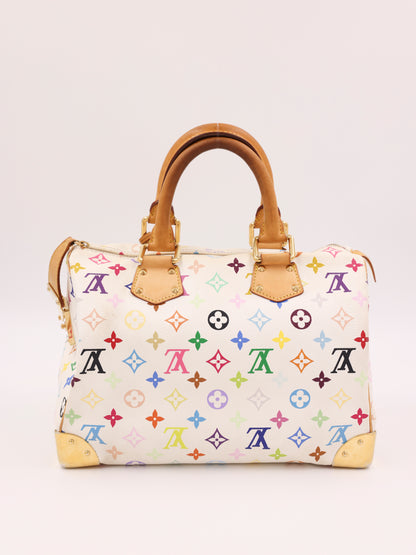 LOUIS VUITTON Speedy 30 Monogram Multicolor x Murakami