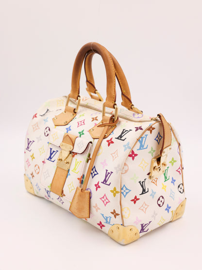 LOUIS VUITTON Speedy 30 Monogram Multicolor x Murakami