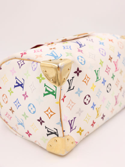 LOUIS VUITTON Speedy 30 Monogram Multicolor x Murakami