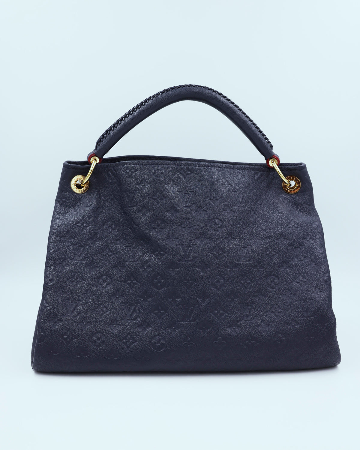 LOUIS VUITTON Artsy MM Monogram Empreinte dunkelblau elegante Designerhandtasche aus zweiter Hand