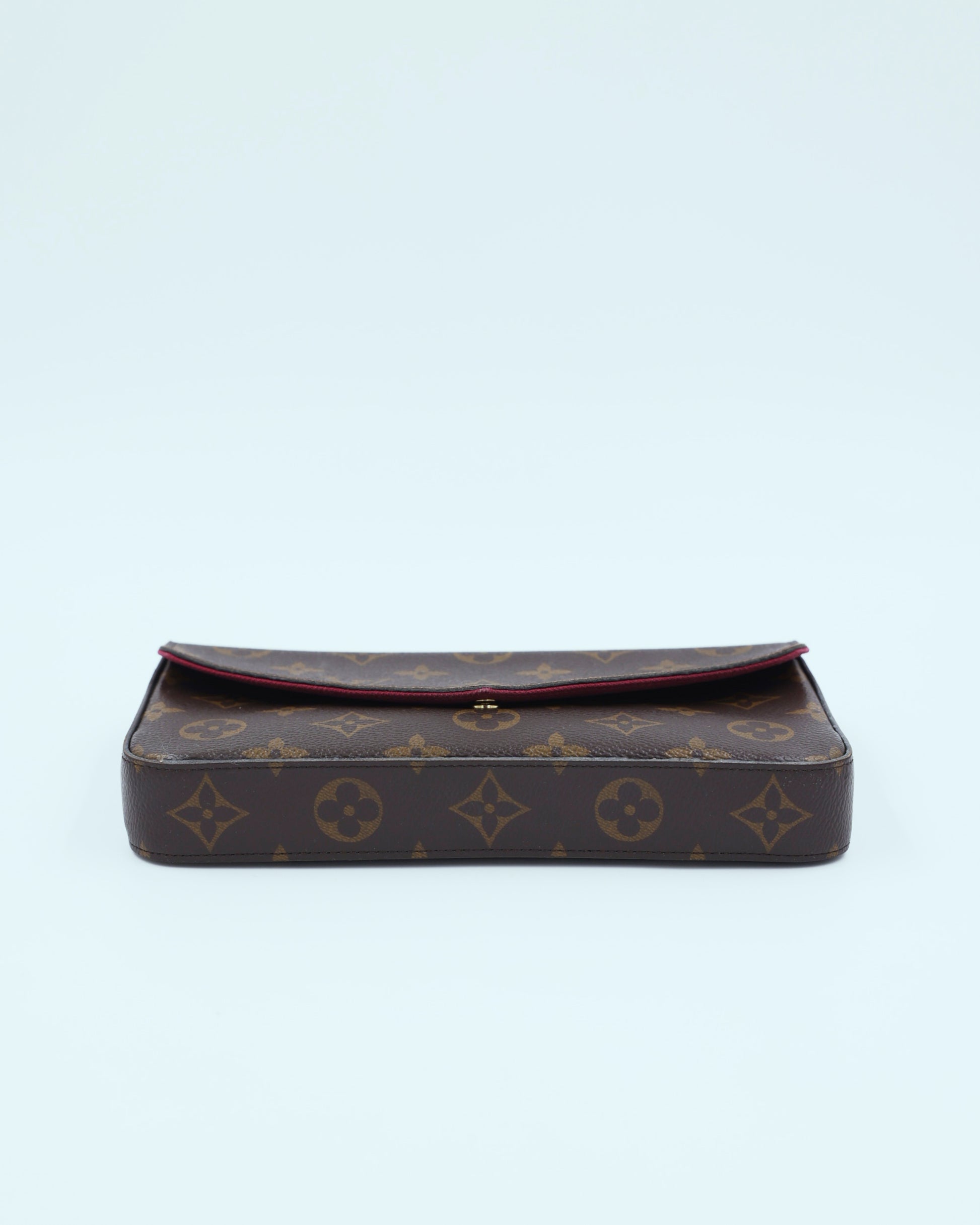 LOUIS VUITTON Felicie Monogram Canvas Clutch mit Monogramm Muster