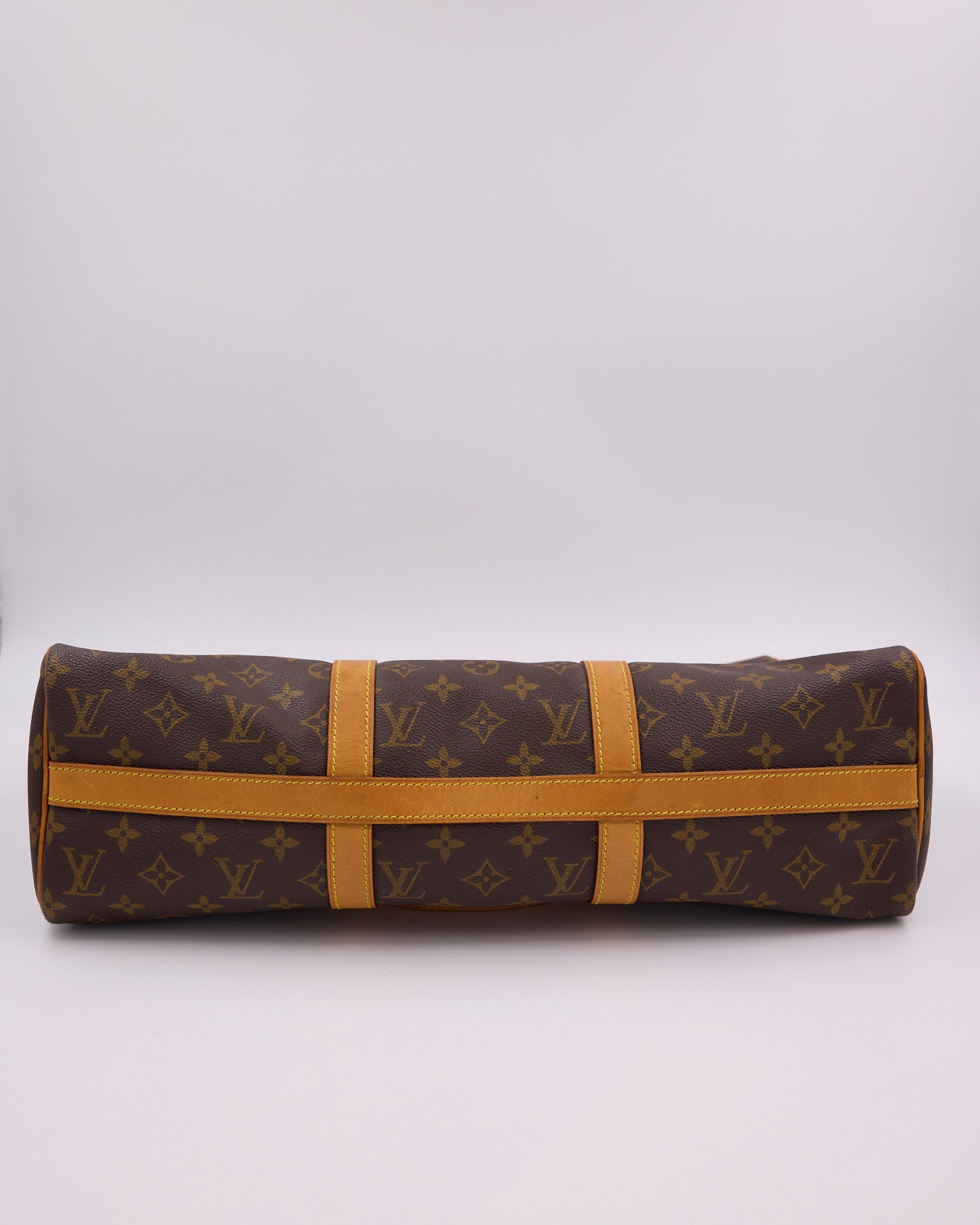 LOUIS VUITTON Flanerie Monogram Canvas, braune Designerhandtasche mit Monogramm und Lederriemen